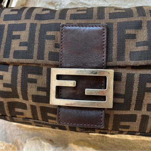 Fendi Brown and Black Shoulder Bag - Picture 9 of 14